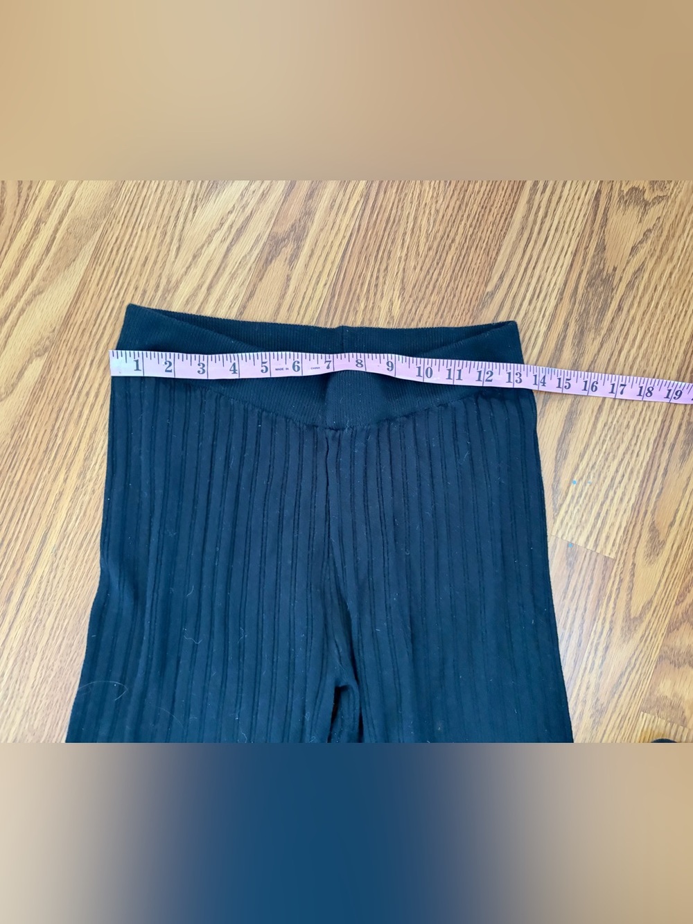 OnTwelfth Ribbed Knit Pants Black with White Side Stripe Size M - Picture 3 of 7